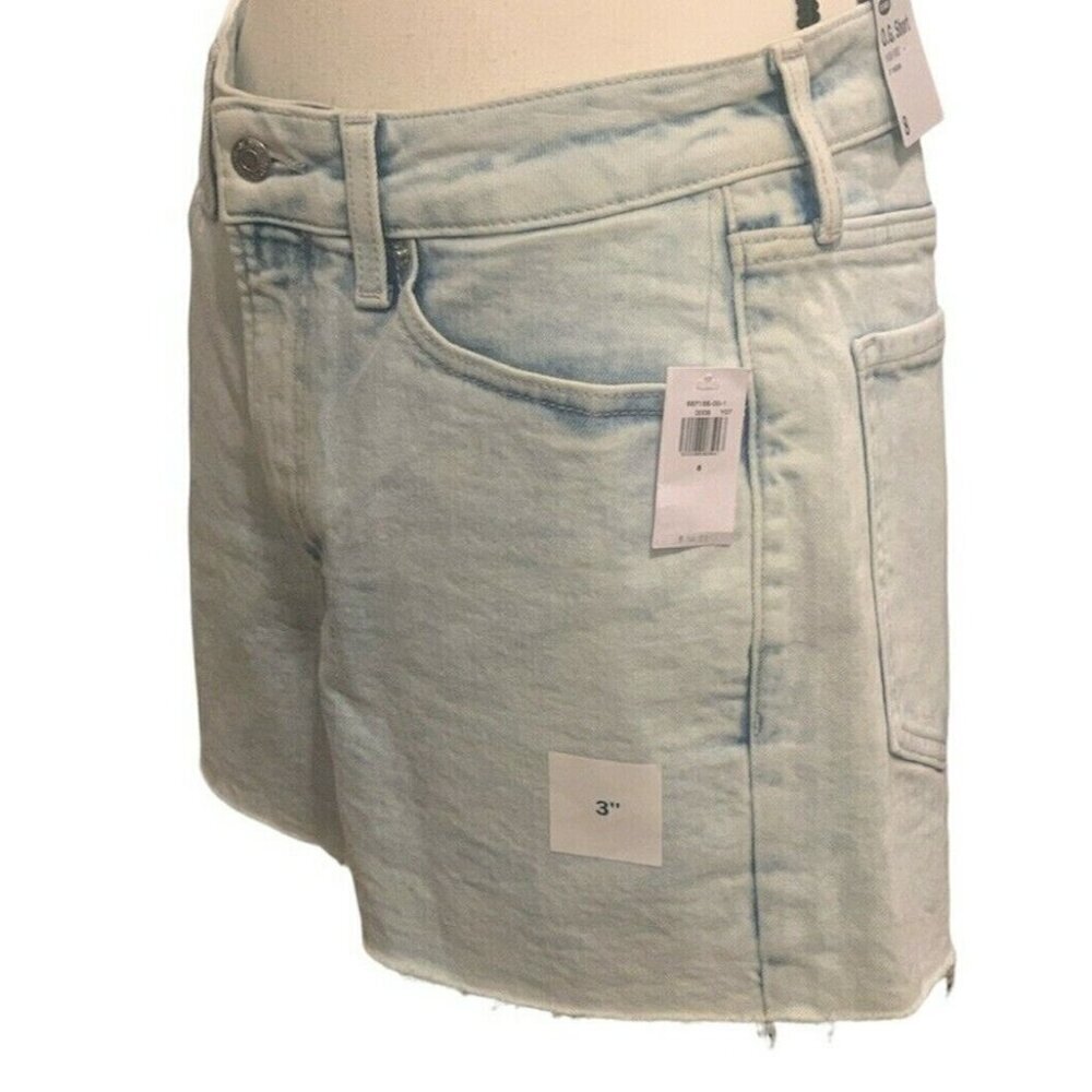 Old Navy Womens High Waisted Cut Off Jean O.G. Shorts Size 8 Exposed Pocket